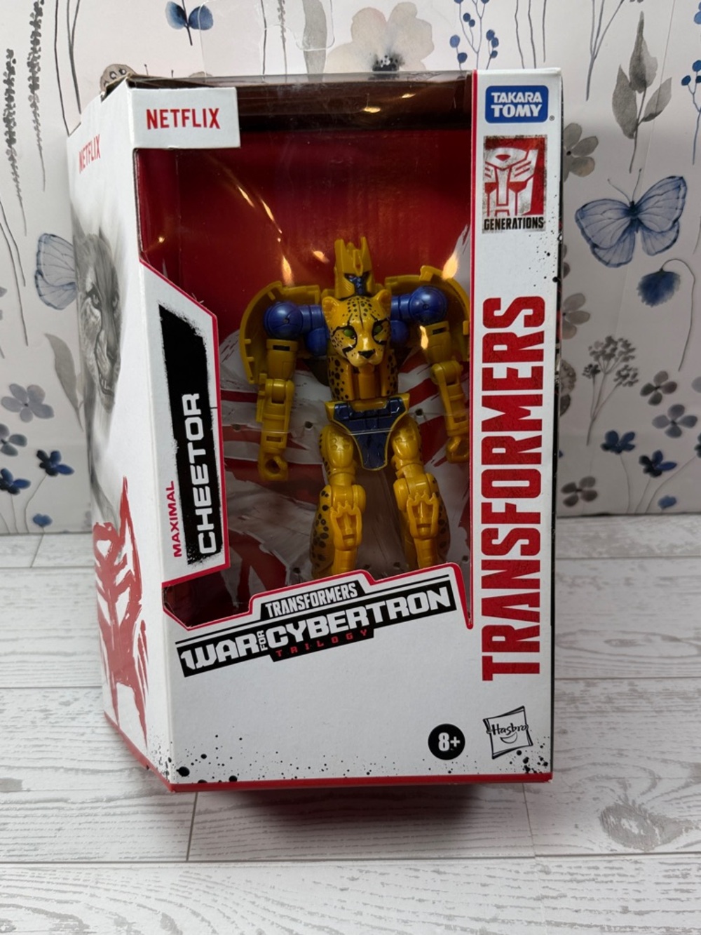 Hasbro Transformers War for Cybertron Maximal Cheetor Yellow Blue Action Figure